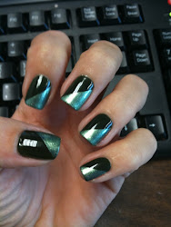 french funky nail designs manicure nails chloe tape chloesnails tutorial mani diagonal scotch september