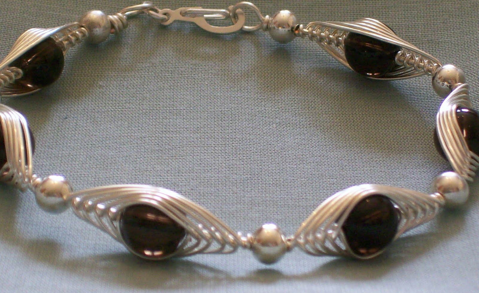 Blue Raven Creations Herringbone Wire Wrap Bracelet