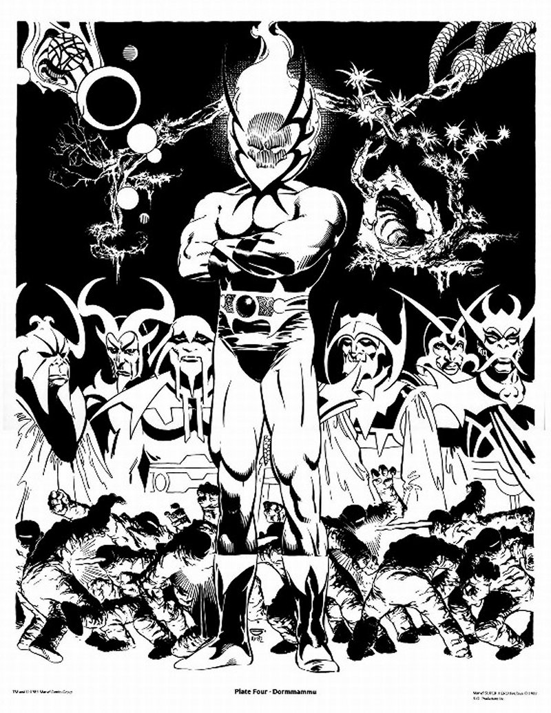 Marvel Comics of the 1980s 1983 Michael Golden's Dr. Strange Portfolio Marvel Comics of the 1980s 1983 Michael Golden's Dr. Strange Portfolio