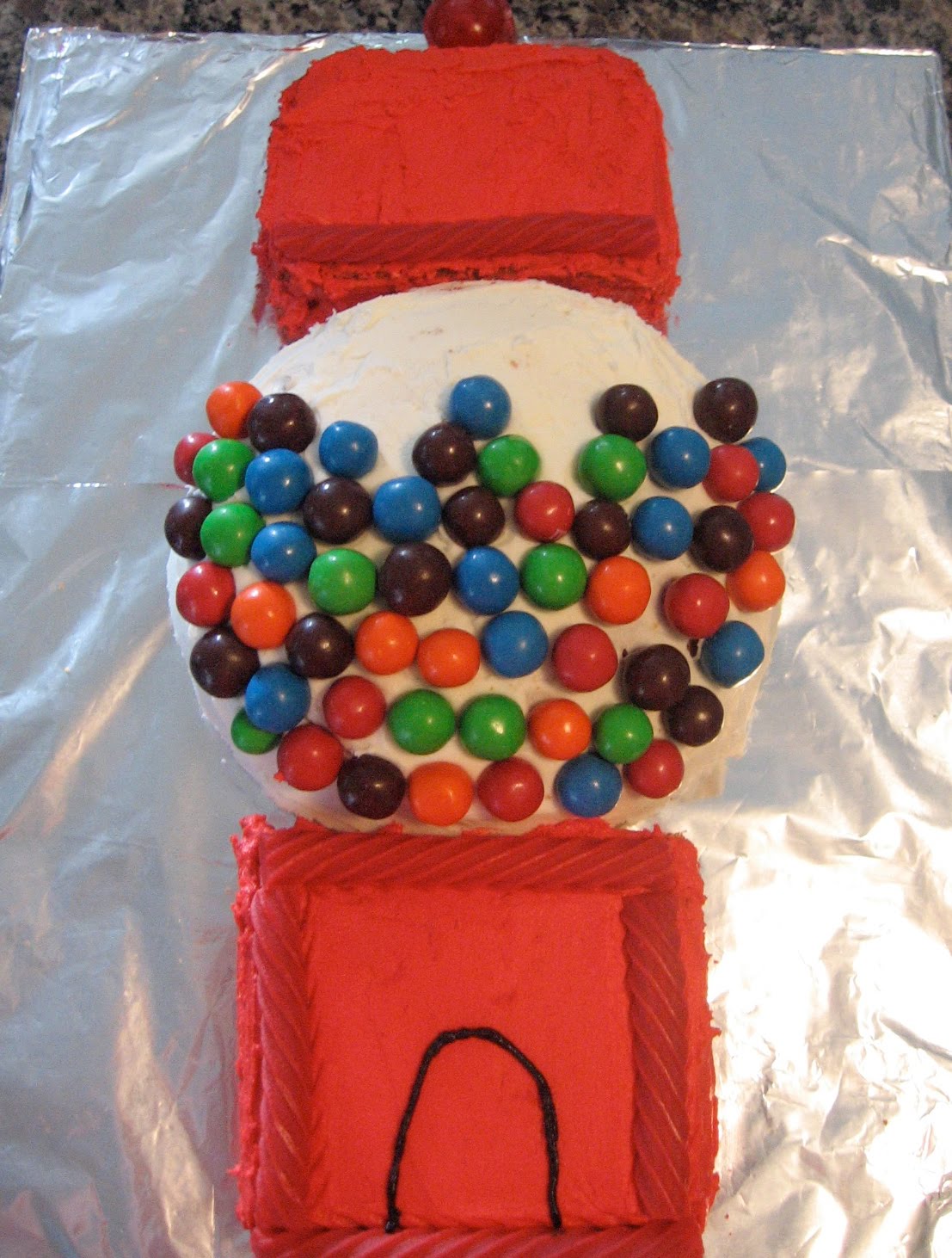 Cooking with Mandy Gumball Machine Cake