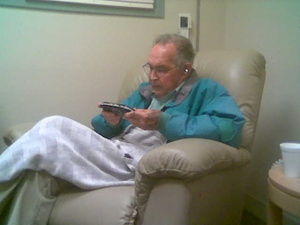 Dad in the ICU Waiting Room the Night of Mom's Fall
