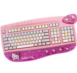 pink hello kitty keyboard