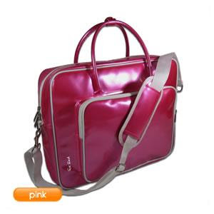 Pink Glossy Laptop Bag from ice red