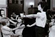 Sara teaching the students how to dance at Park Maitland School