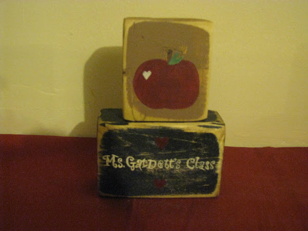 Apple personalized teacher sill sitter $10.00