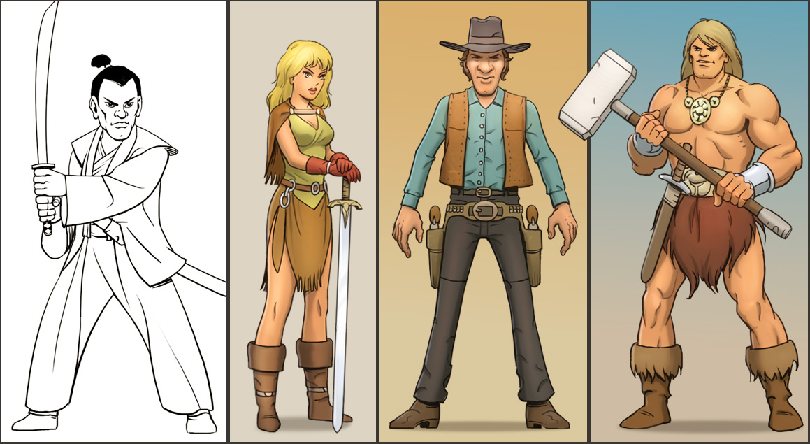 Jugival: Drawing styles