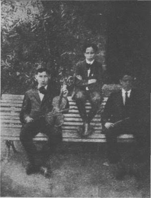 Juan D'Arienzo con Ángel D'Agostino y Ernesto Bianchi en 1912