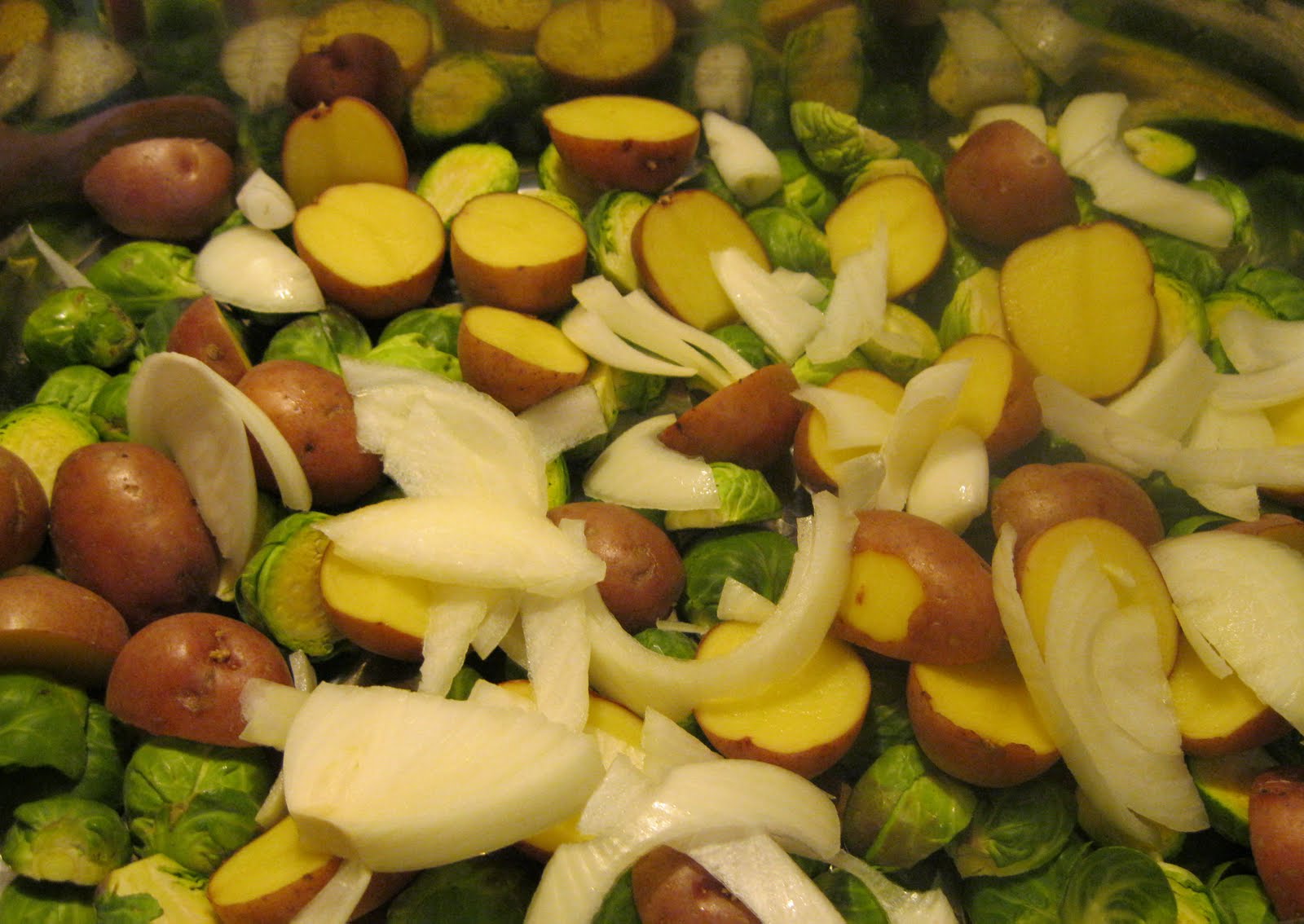 ...Make It With Me Brussel Sprout, Potato and Bacon Bake.