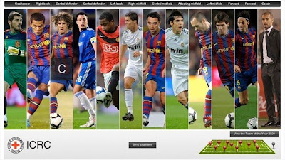 More than 4m votes were cast to produce the 2009 uefa.com users` Team of the Year (©UEFA)