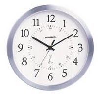 Atomic Clocks Store: Atomix 544 - 10" Silver Anodized Aluminum Atomic