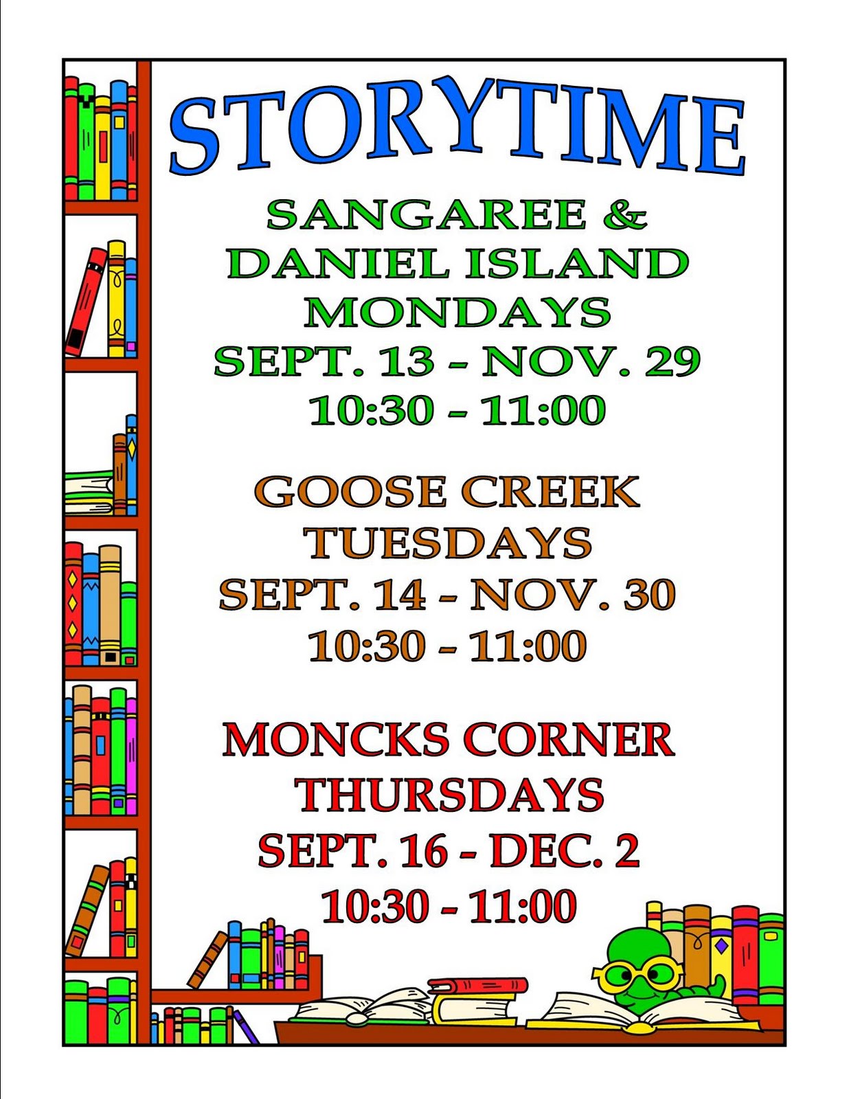 The Berkeley County Library System SC StoryTime Schedule the-berkeley-county-library-system-sc-storytime-schedule