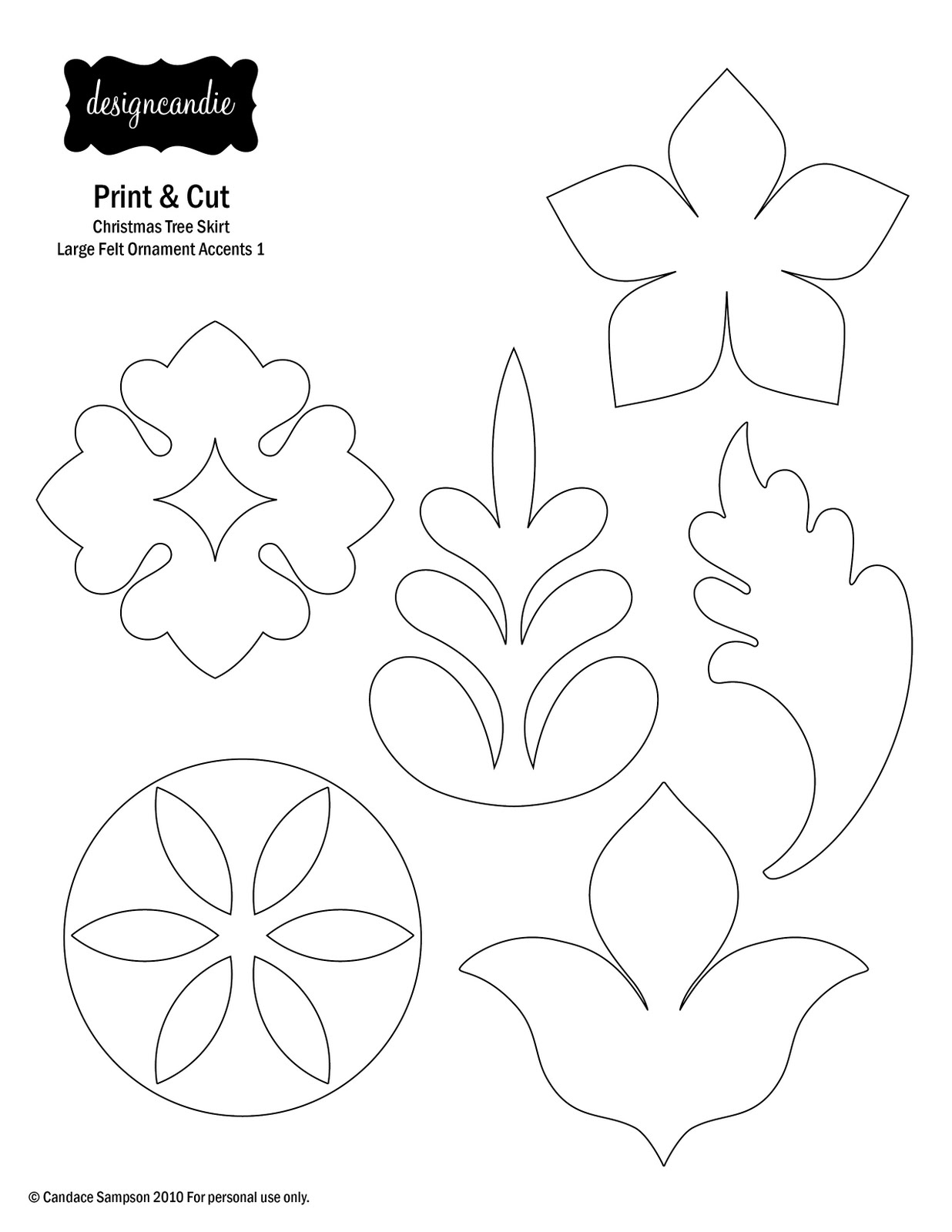 designcandie How to make a felt tree skirt