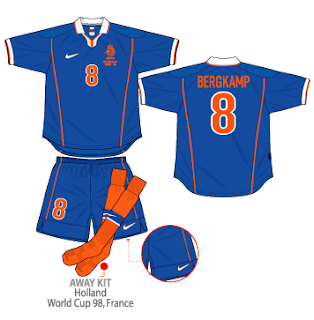 Football teams shirt and kits fan: Holland Kits World Cup 98, France