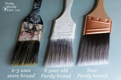 Any love for Purdy paint brushes? Wash them out well and they'll