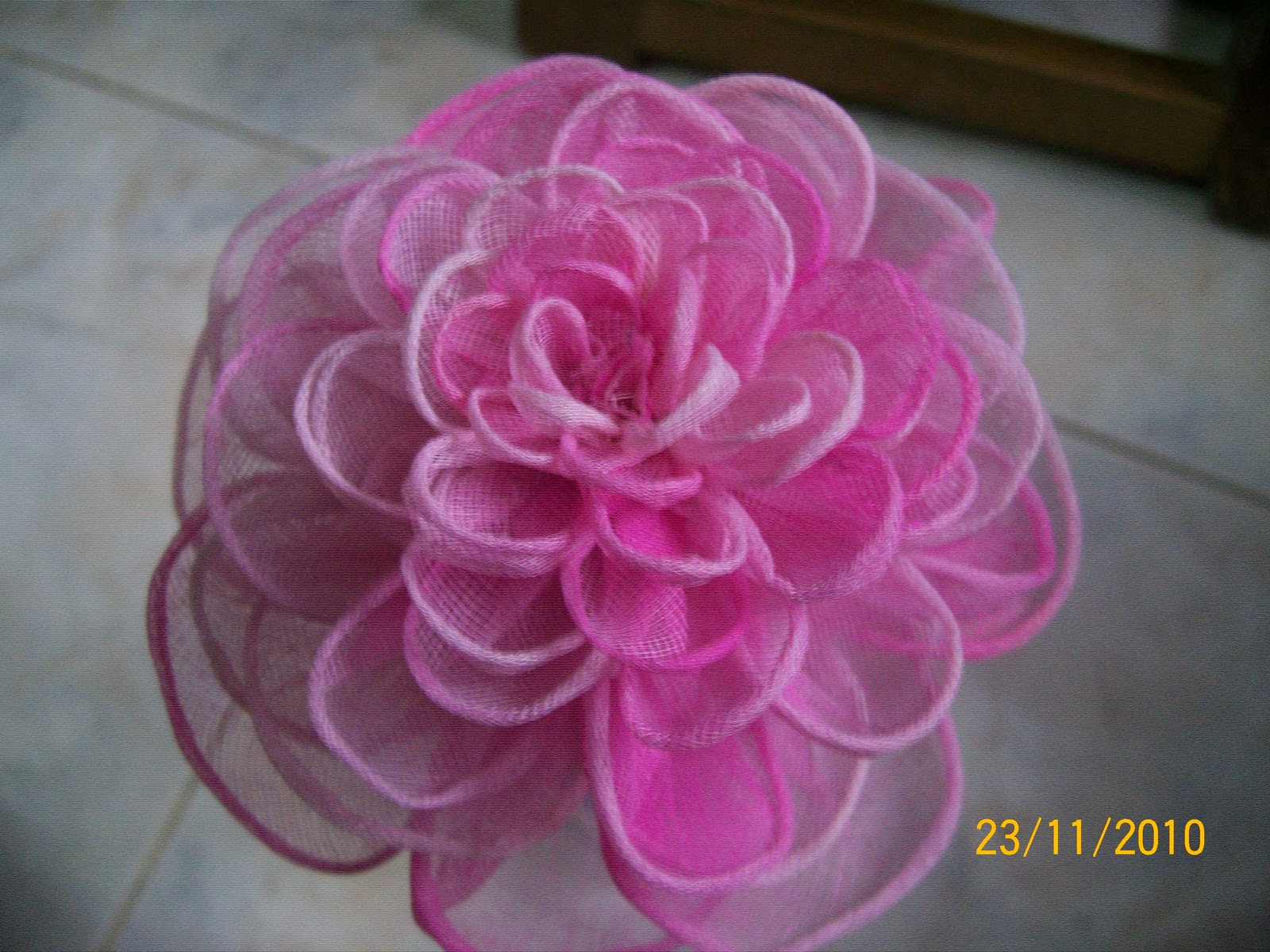 Tinas Creations Organdi cloth flower