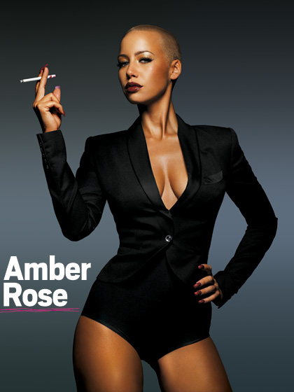 amber rose with long hair pictures. amber rose with hair pics.