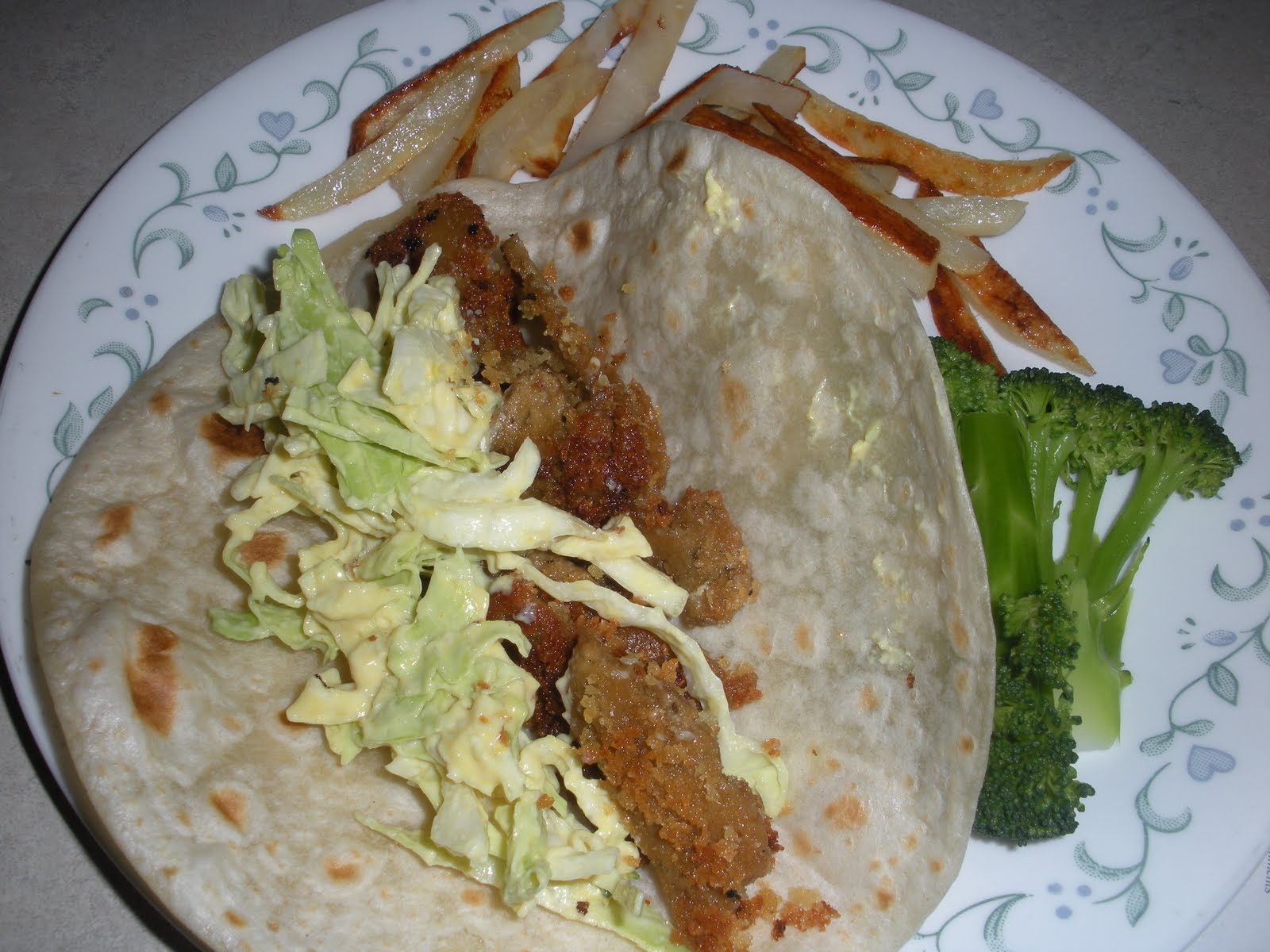 Veganizing Crusted Seitan Wraps with Sweet Mustard Slaw...Oatmeal