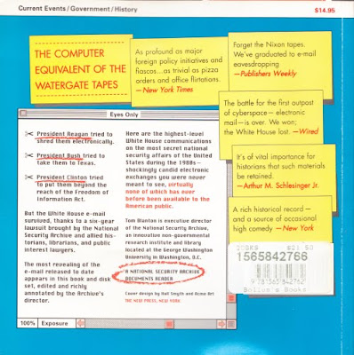 WHITE HOUSE E-MAIL - published in 1995