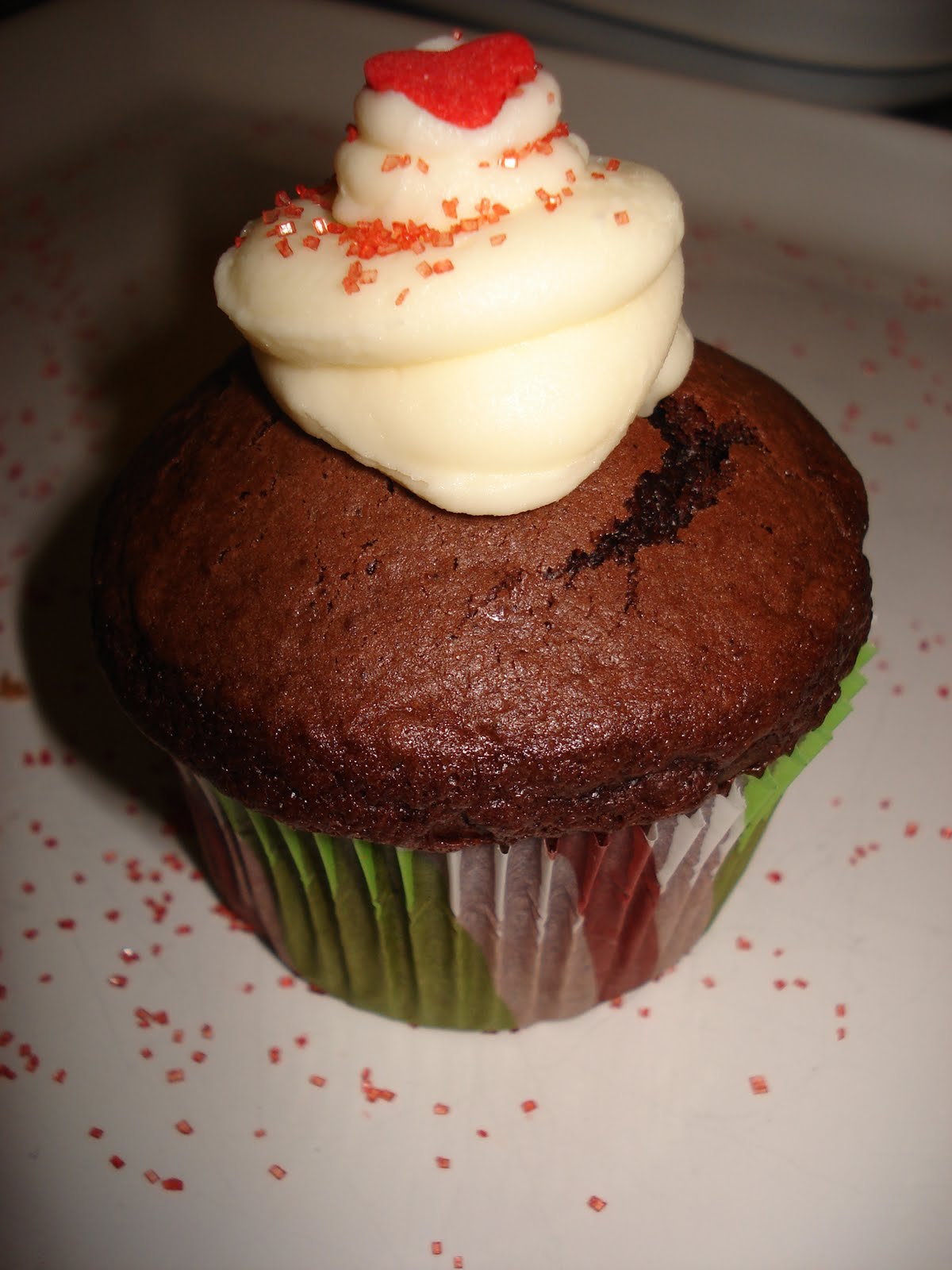 Lydia's Cupcakes Chocolate Almond Cupcakes with Almond Buttercream