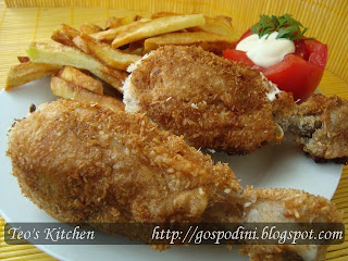 Pulpe de pui cu nuca de cocos