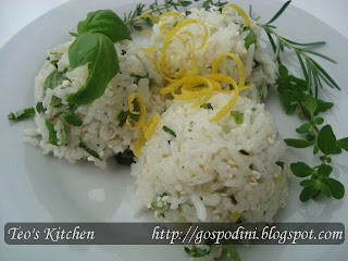 Orez basmati cu verdeturi