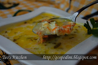 Ciorba cu tacam de pui