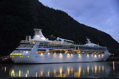 Cruise Ship Arriving In Skagway Harbor Early in the Morning