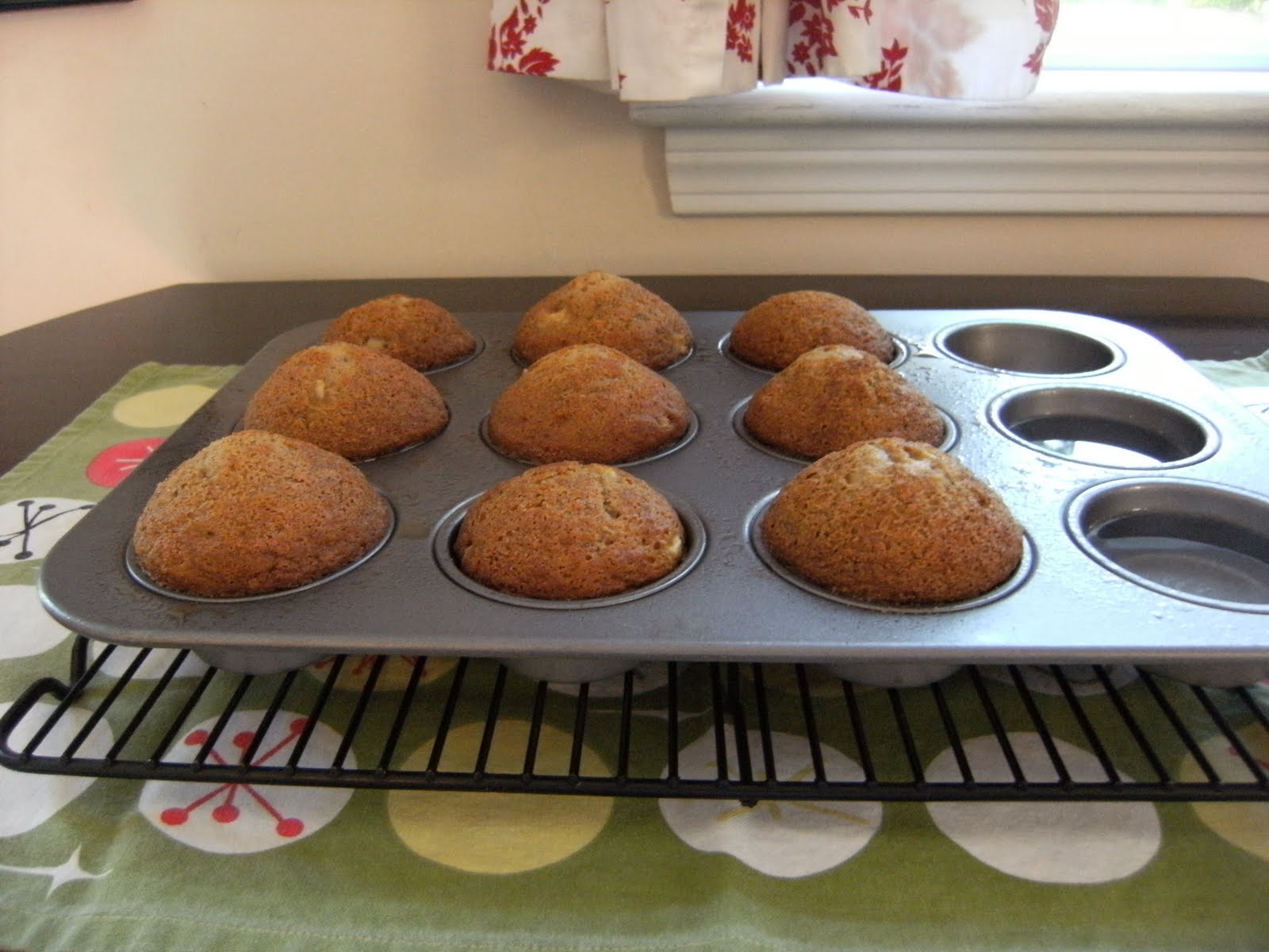 My Retro Kitchen Cinnamon Applesauce Muffins
