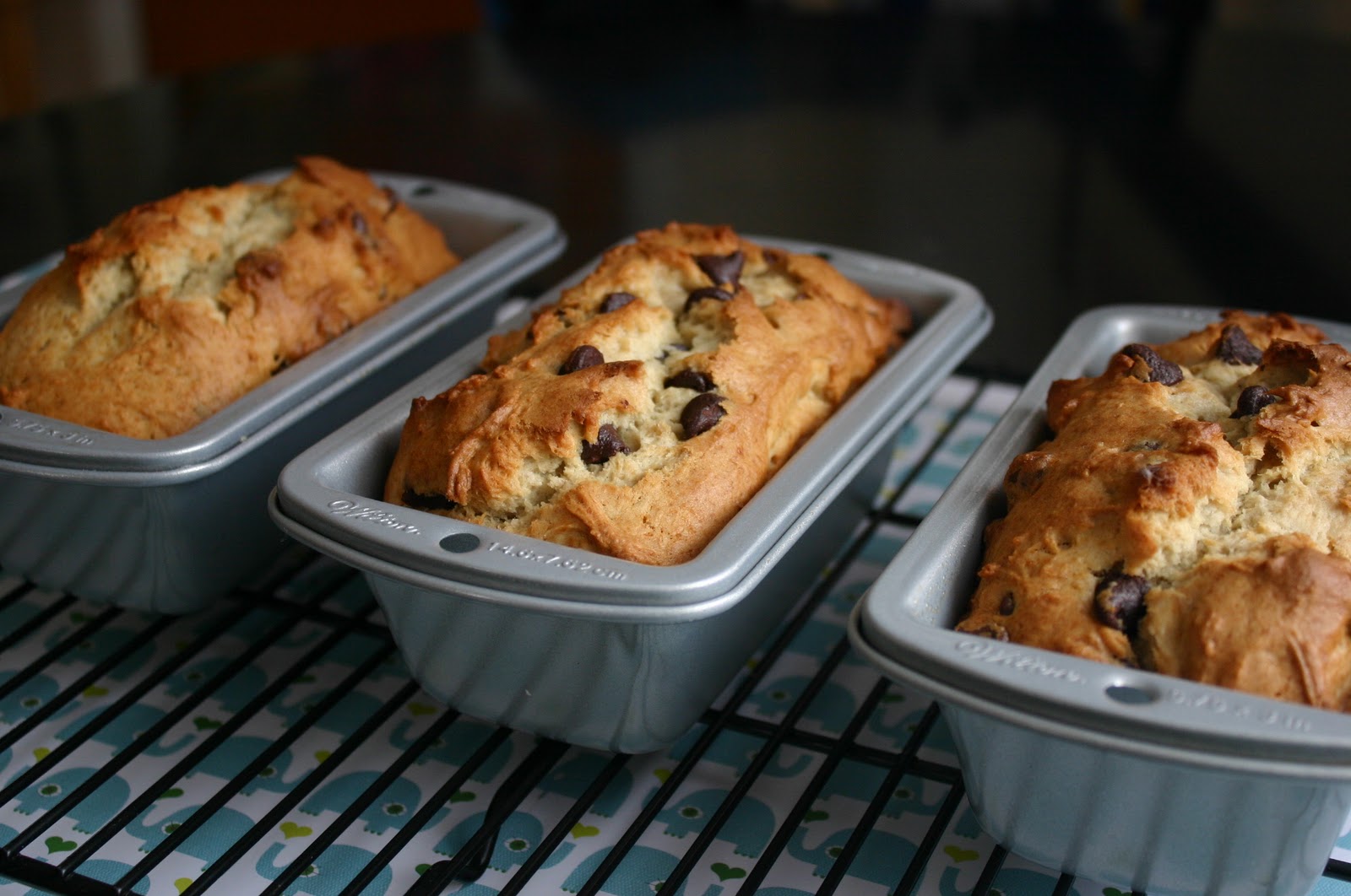 My Retro Kitchen Eggless Chocolate Chip Banana Bread