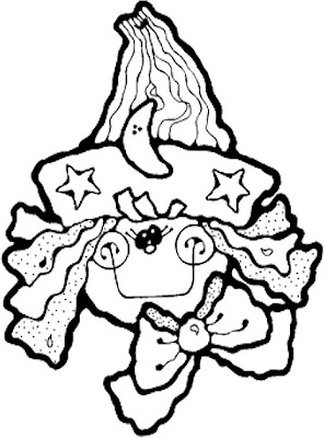 halloween witch printable coloring pictures