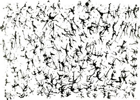 Untitled Chinese Ink Drawing', Henri Michaux, 1961