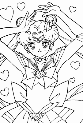 Sailor Moon: dibujo para colorear listo!