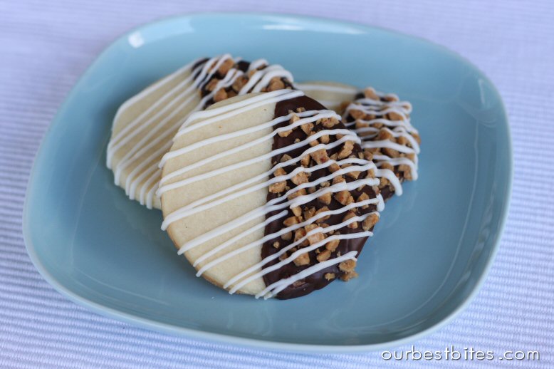 Chocolate Toffee Sugar Cookies | Our Best Bites