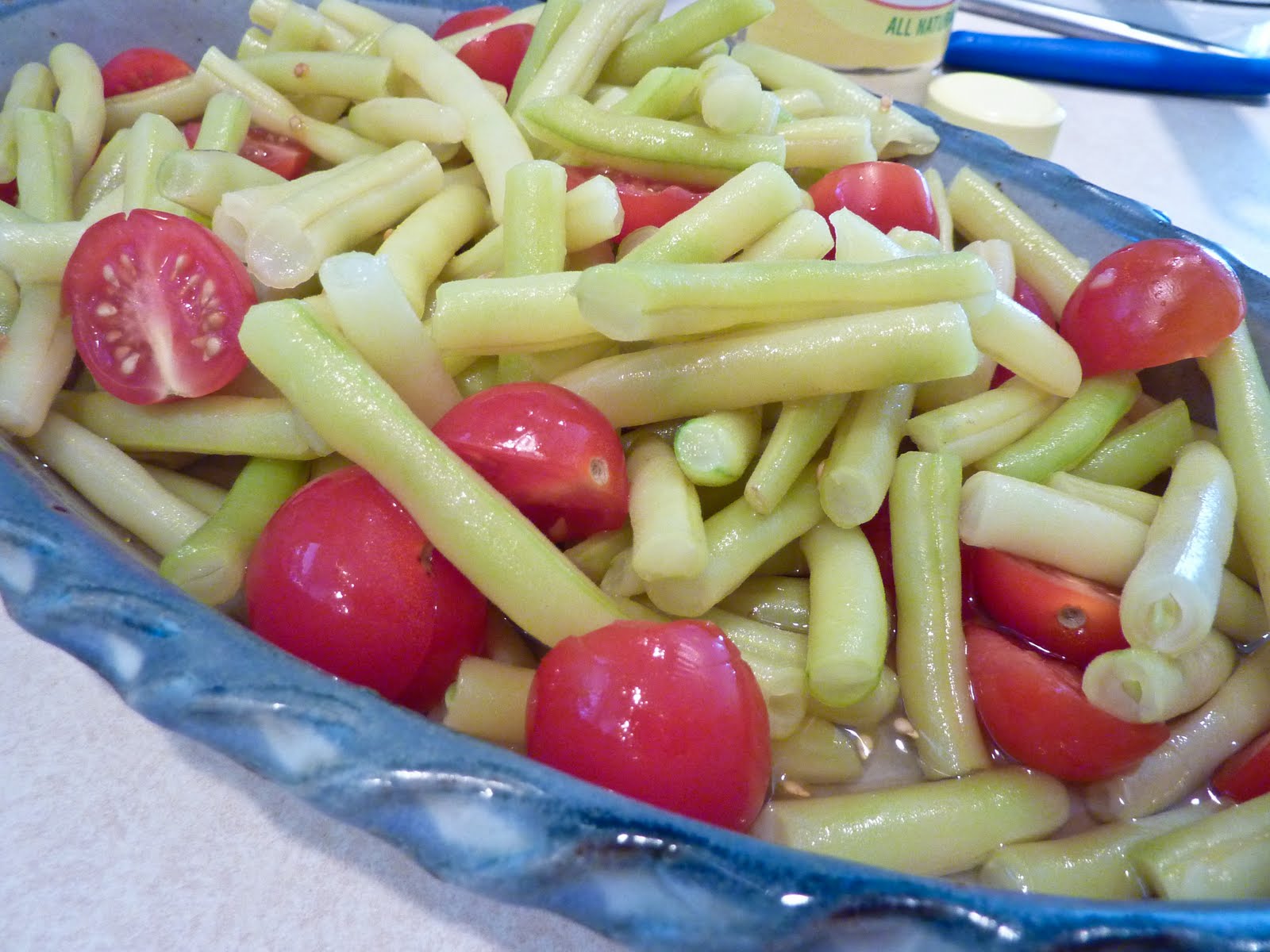 FEAST EVERYDAY Yellow Wax Bean and Cherry Tomato Salad