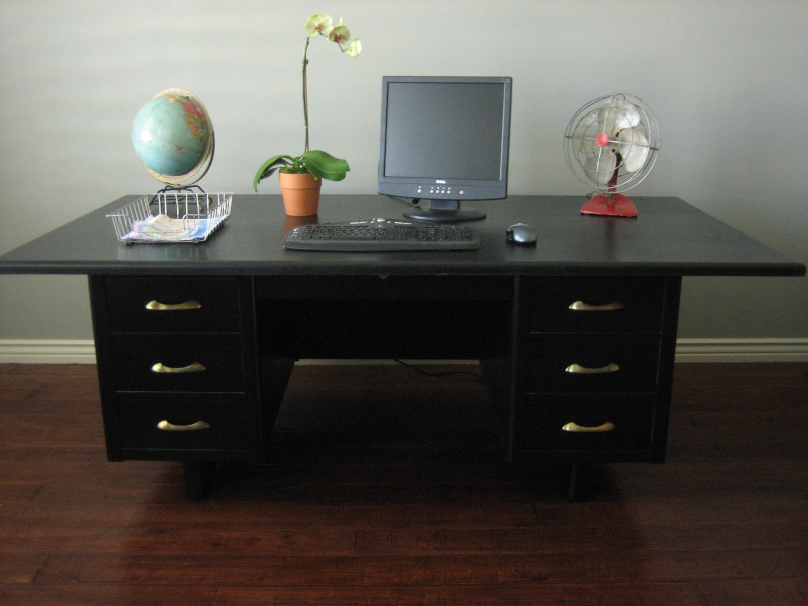 European Paint Finishes Vintage Office Desk