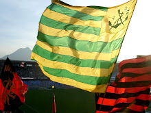 Brazil's collors at Flamengo's flag