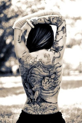 View Full Size | More japanese soft back body tattoos for girl |