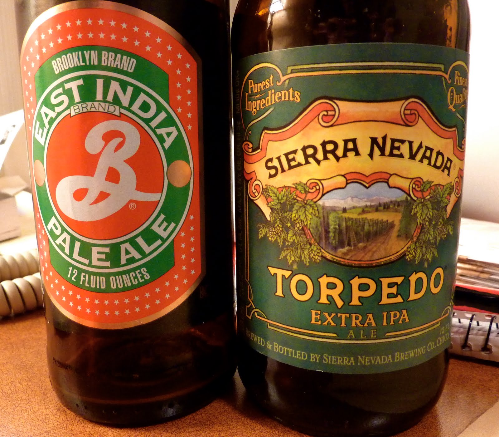 Billigt Vin Brooklyn East India Pale Ale vs. Sierra Nevada Torpedo