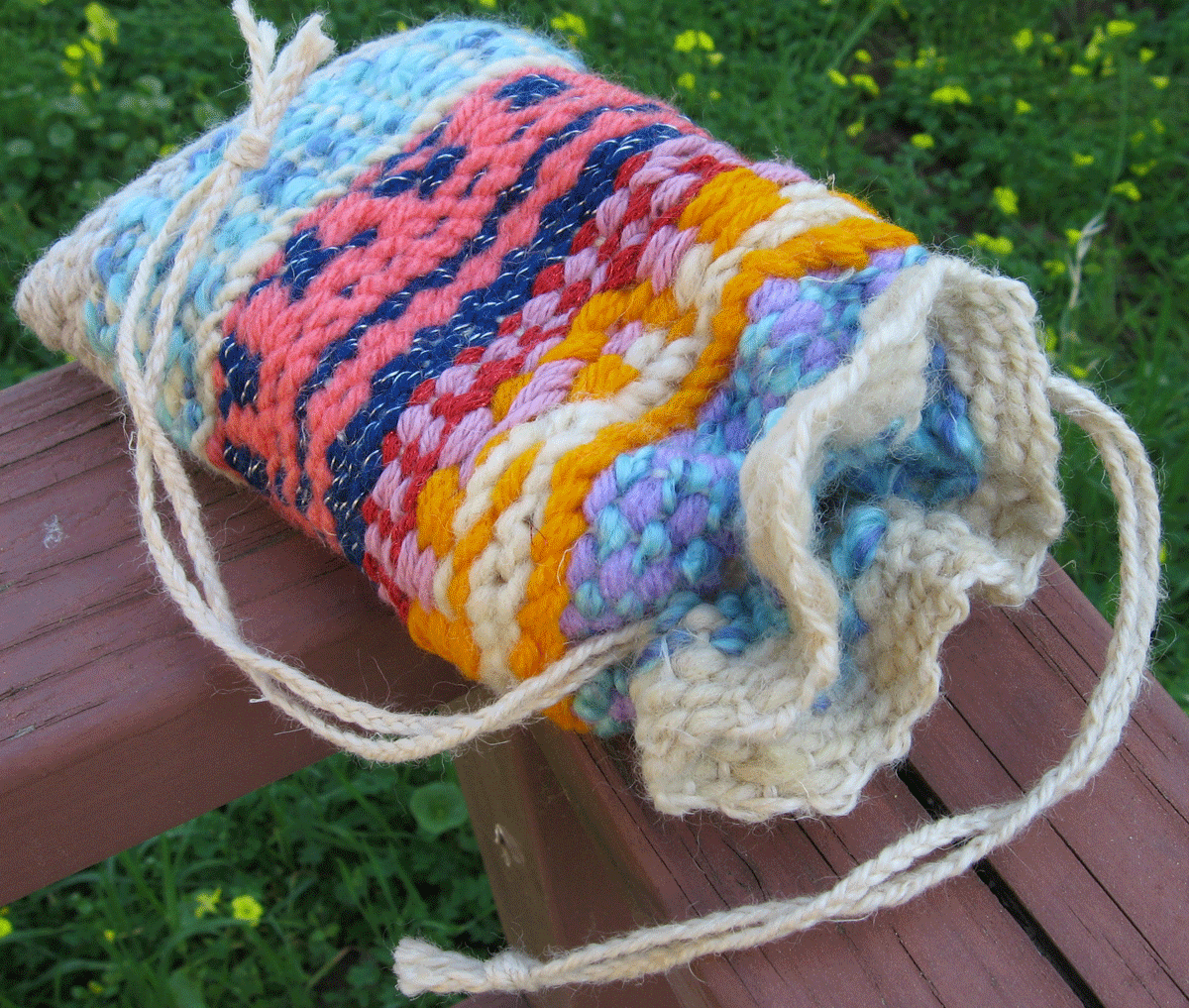 Direction for Weaving the Seamless Pouch