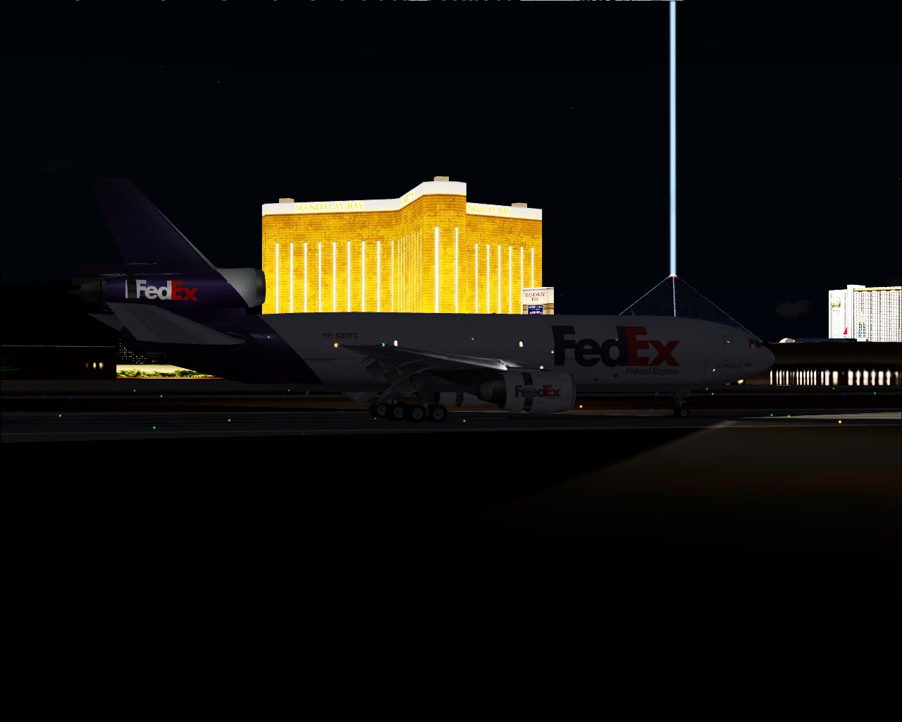 FRSimscreens [FS9] Fedex MD11 in Las Vegas