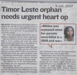 star newspaper. Melina needs urgent heart operation