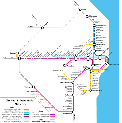 chennai suburban rail route map chennai suburban rail route map