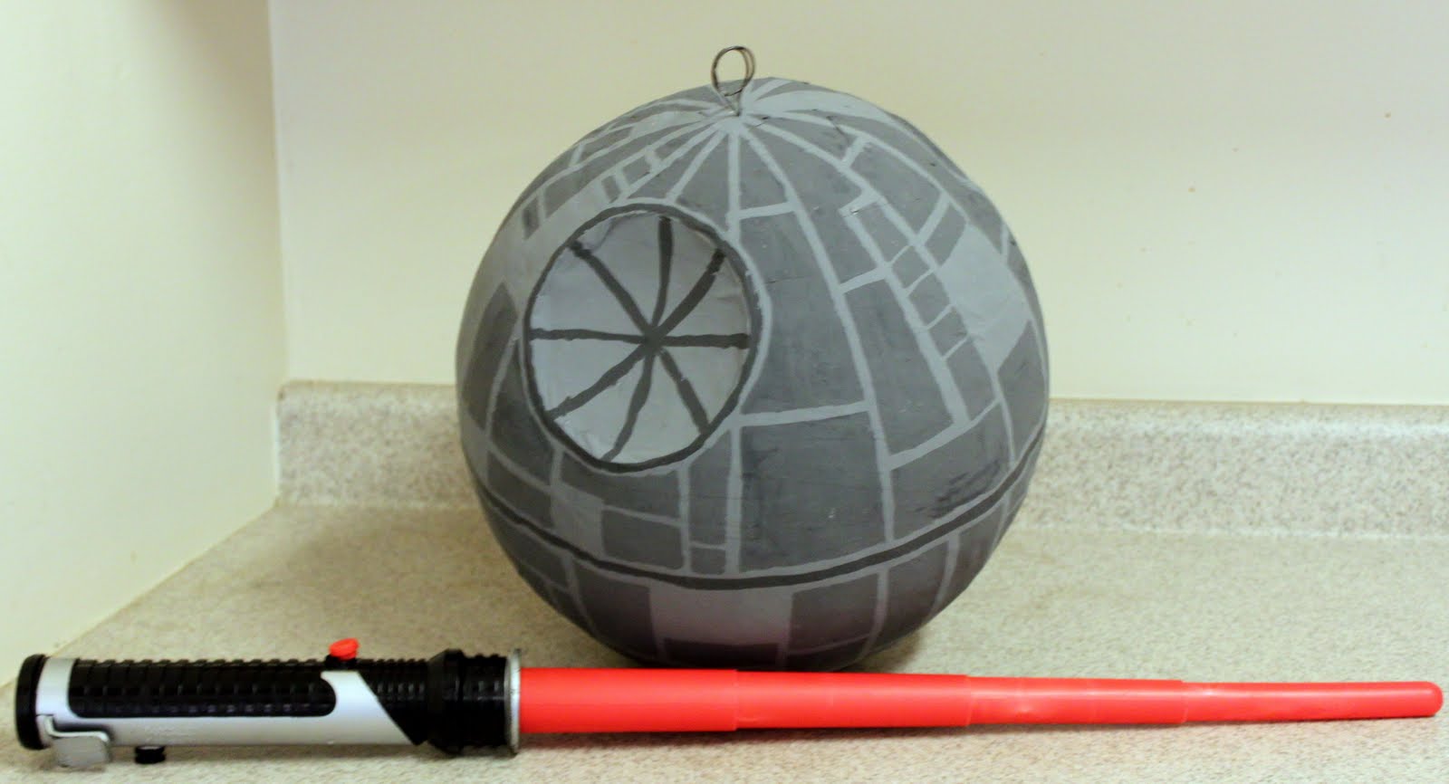 WE LOVE COOKIES: Day one of death star piñata complete