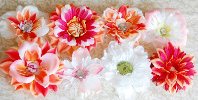 A Feathered Nest: Flower Clips Tutorial