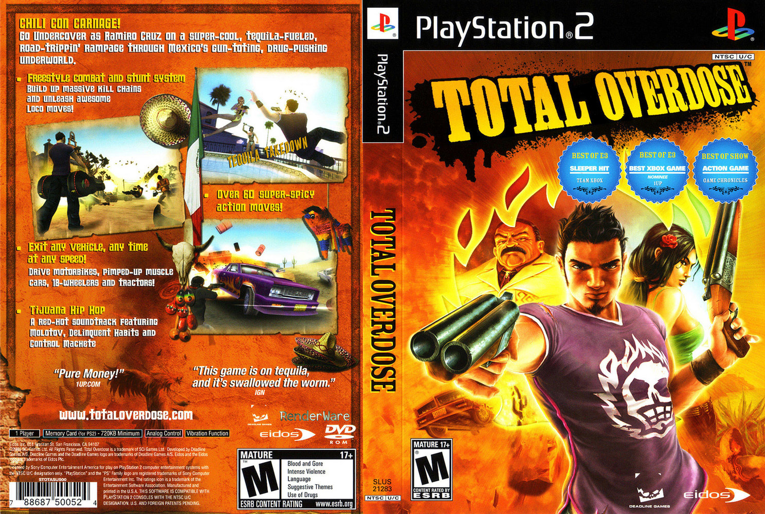 CAPAS PARA PLAYSTATION 2 Total Overdose