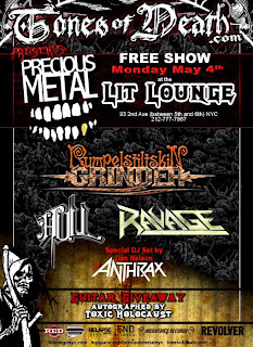 Rumpelstiltskin Grinder, Hull and Ravage Play Free Show at Lit Lounge on May 4th
