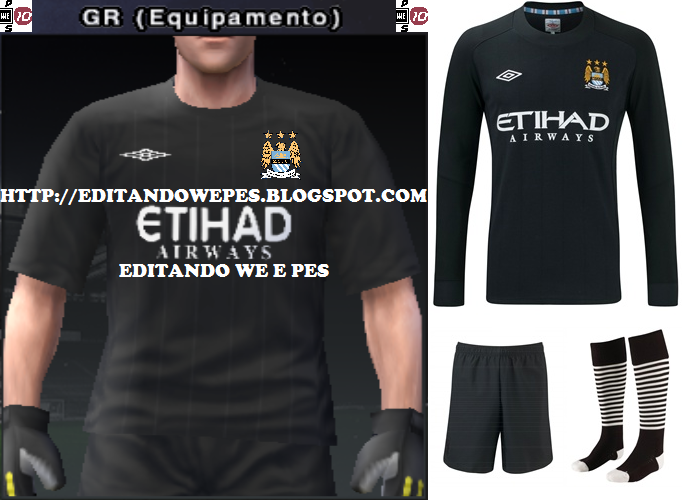 Editando WE e PES: Uniforme Manchester City PES 2010