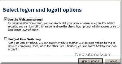 user account setting