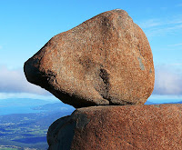 The Rocking Stone, which no longer rocks, Mt Wellington - 31 March 2007
