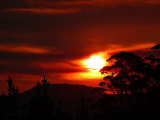 Sunset courtesy of FT from Vinces Saddle - 22 Mar 2007